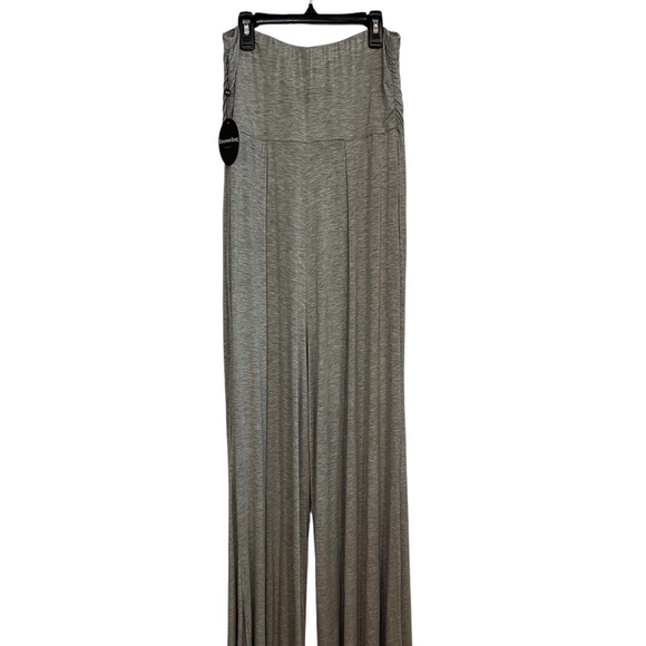 Halter Top Grey Wide leg Romper Swimsuit Cover up Size: Medium - Picture 5 of 11